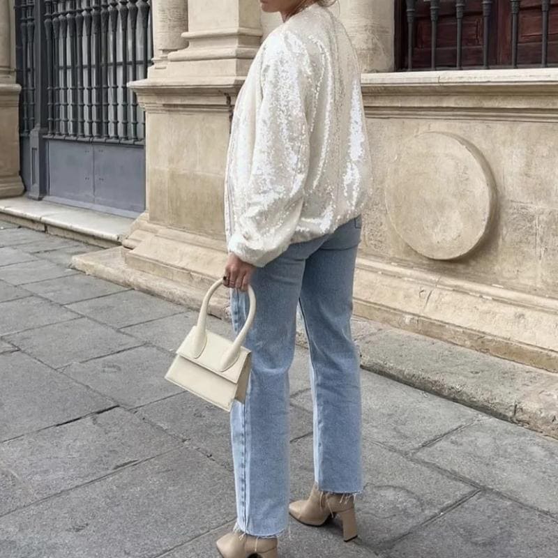 Marinka - Pailletten Bomberjack