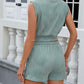 Stijlvolle Effen Kleur Mouwloze Golf Suit