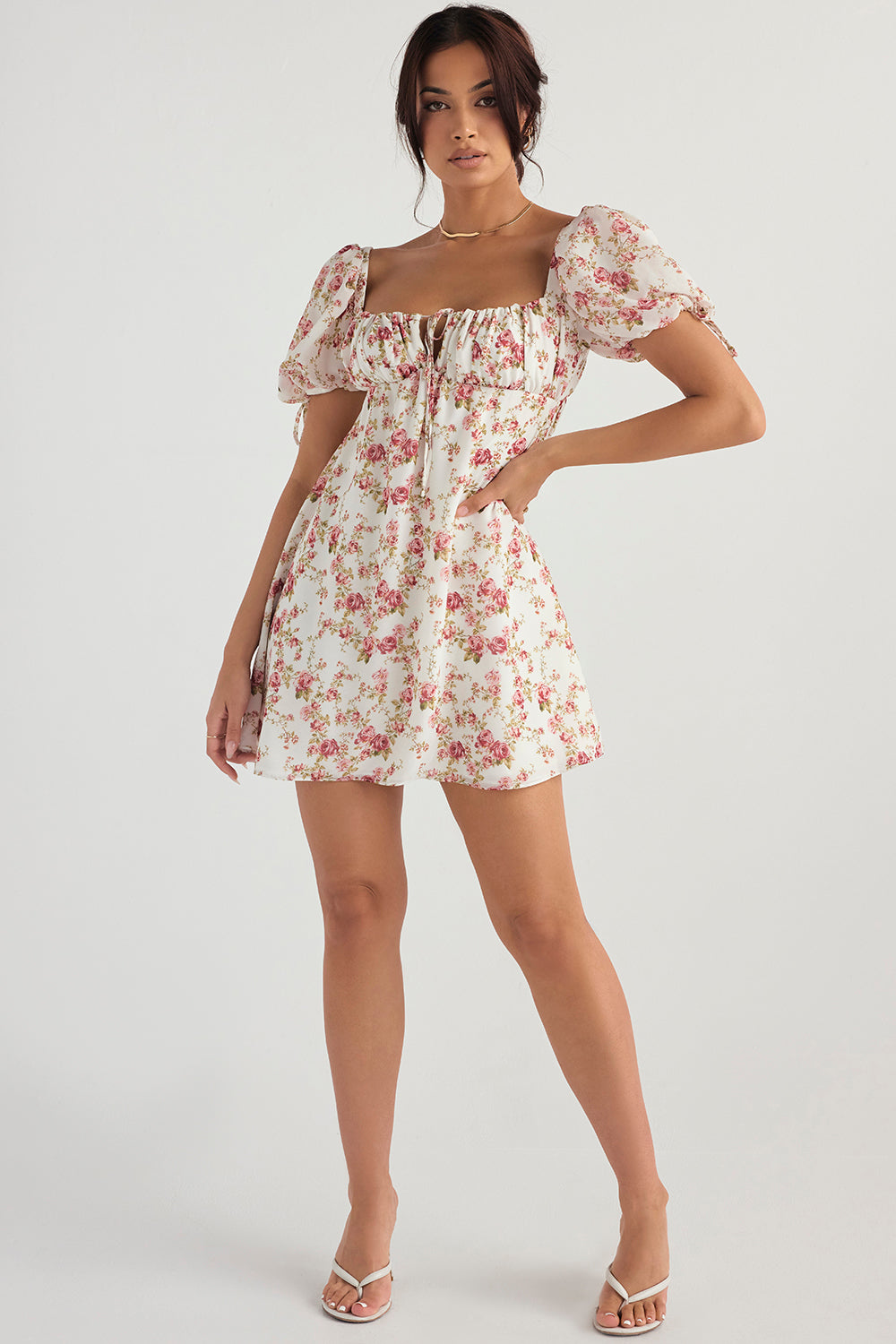 Nika - Bloemen Mini Jurk