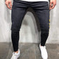 Zwarte Jeans met Gele Strepen - Noah