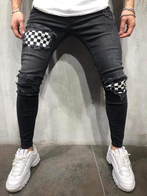 Blauwe Handgemaakte Jeans - Leo