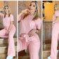 Zwart T-shirt en Broek Set - Lara
