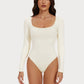 Eva - Zwarte Bodysuit met Lange Mouwen