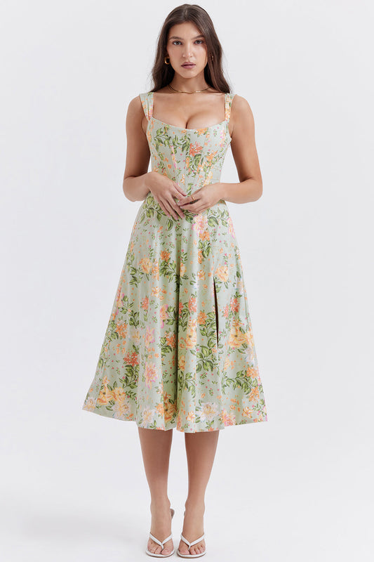 Brechtje - Bloemen Midi Zonnejurk