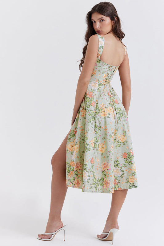 Brechtje - Bloemen Midi Zonnejurk