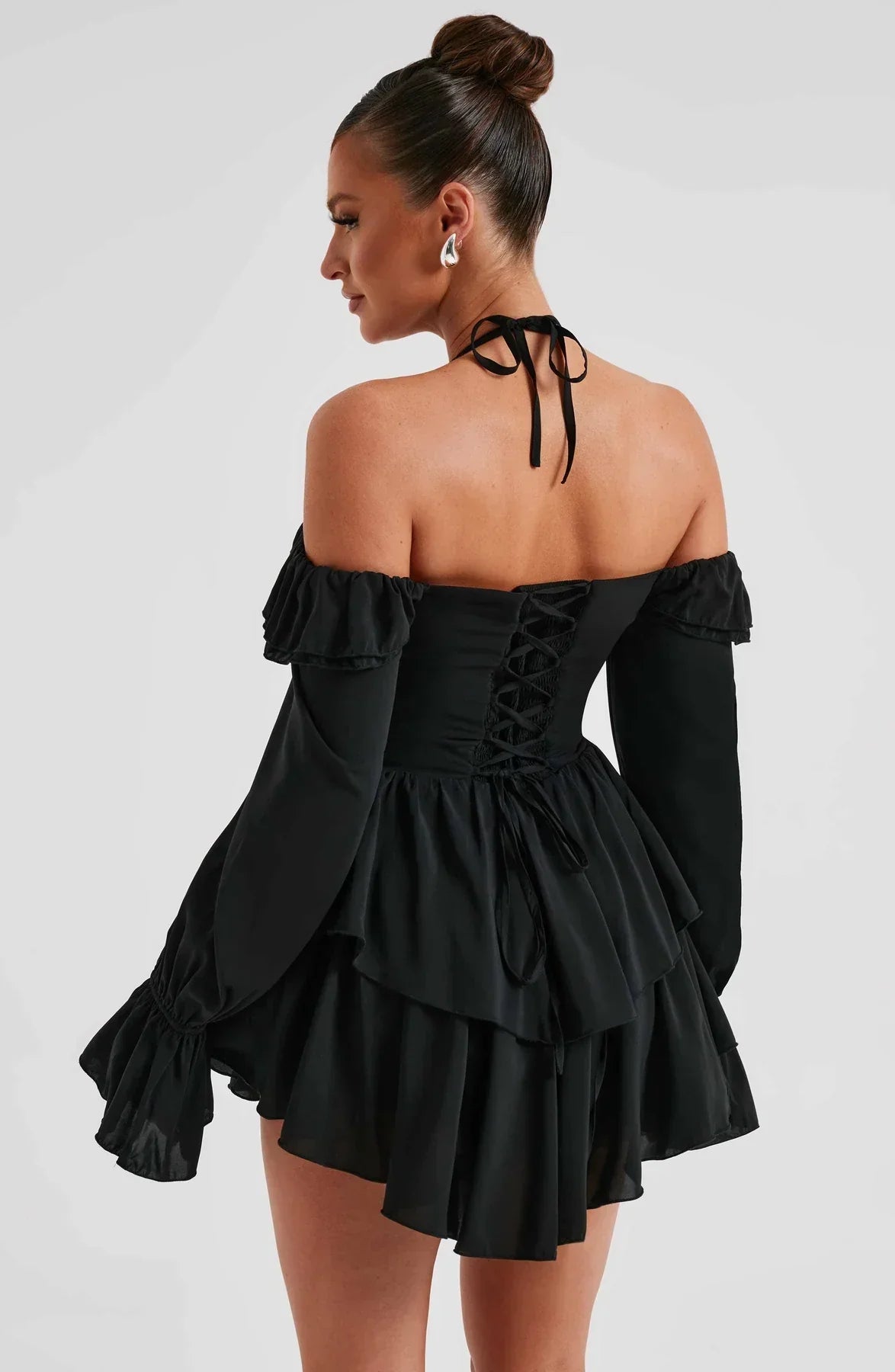 Elja - Mini-jurk Met Ruches