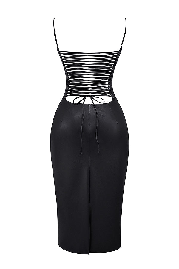 Kyra - Luxe Leren Jurk