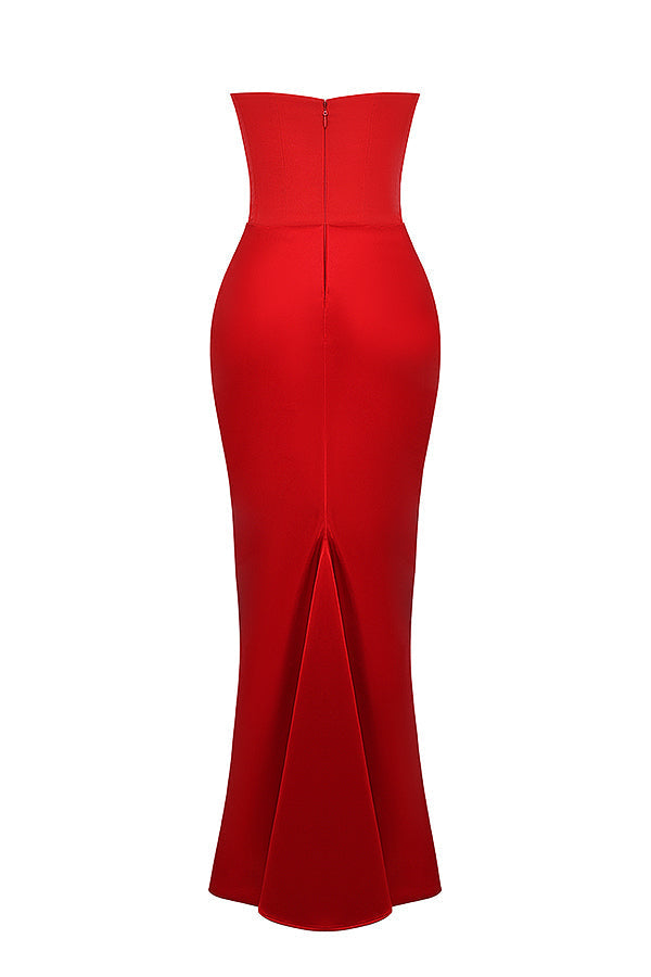 Nelia - Elegante Strapless Jurk