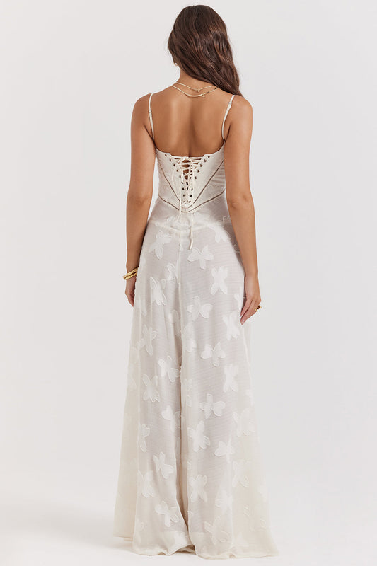 Charis - Kanten Maxi Jurk