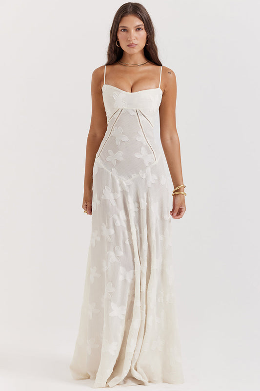 Charis - Kanten Maxi Jurk