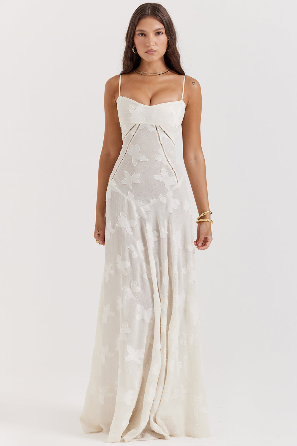 Charis - Kanten Maxi Jurk