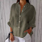 Witte Katoenen en Linnen Blouse - Mila