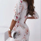 Rood Bloemenprint Jurkje - Marisa