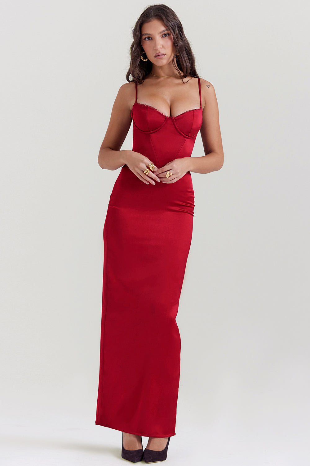 Frederique - Korset Maxi Jurk