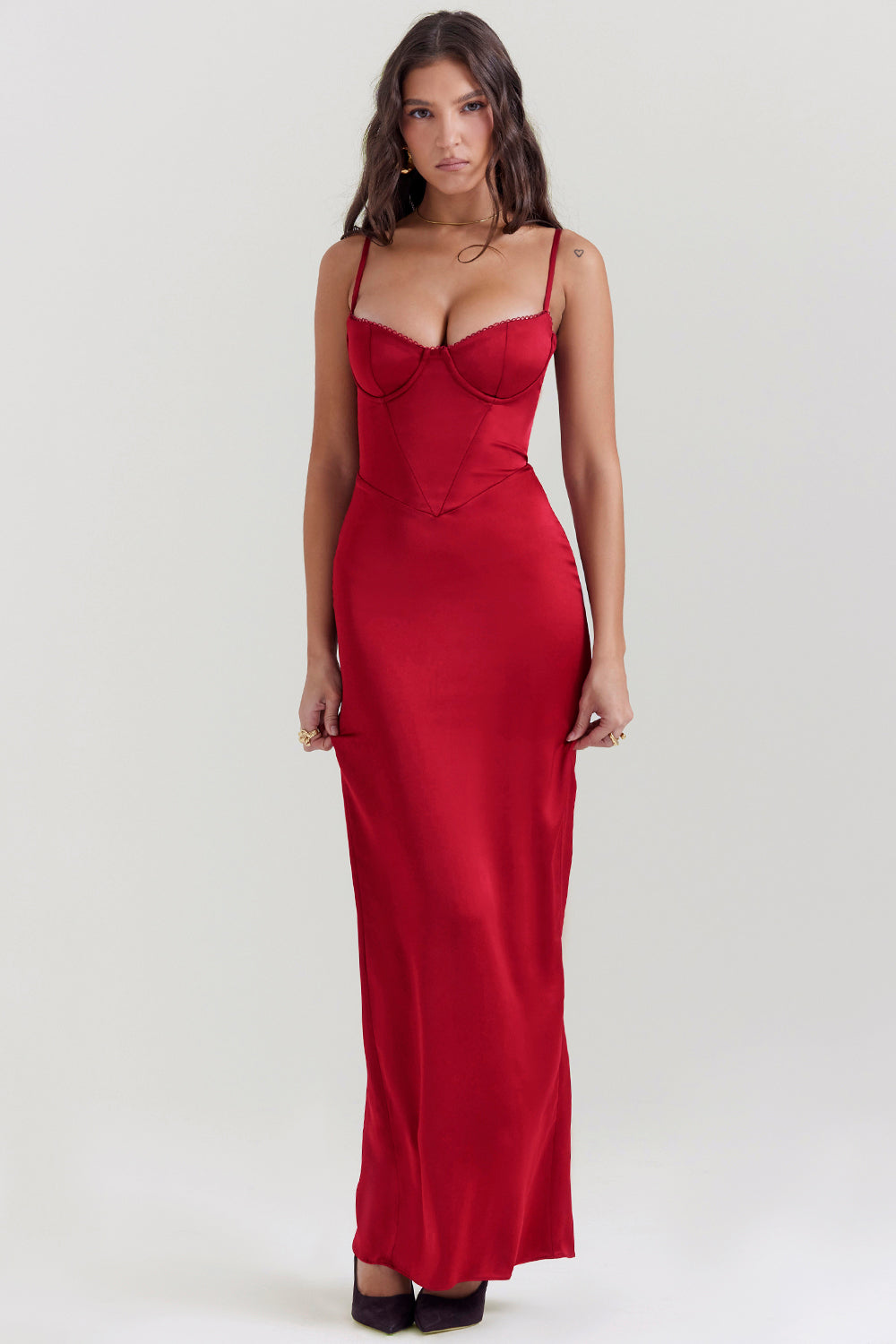Frederique - Korset Maxi Jurk