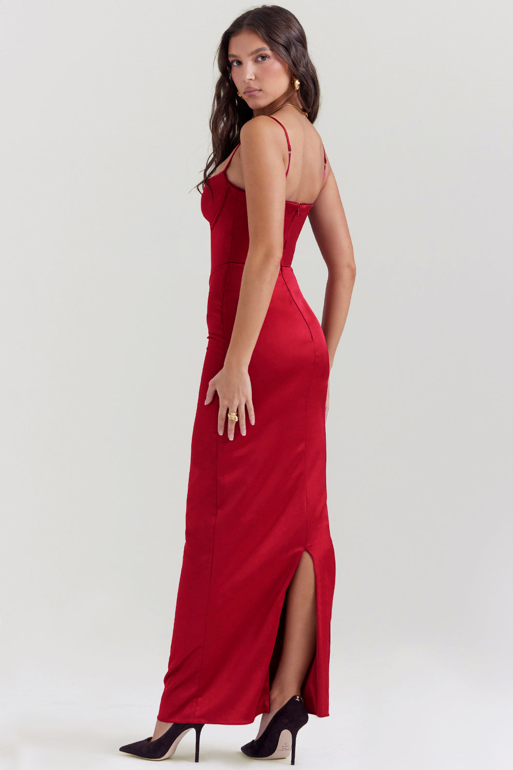 Frederique - Korset Maxi Jurk