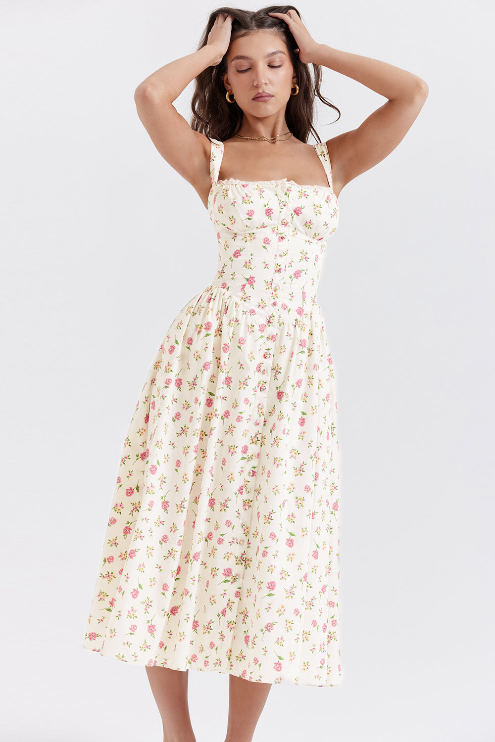 Brechtje - Bloemen Midi Zonnejurk