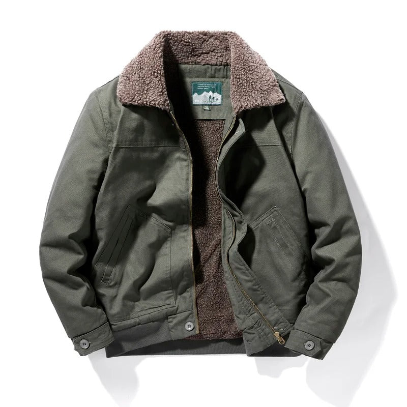 CozyCore Fleece-Gevoerde Bomber: Ultiem Comfort & Stijl