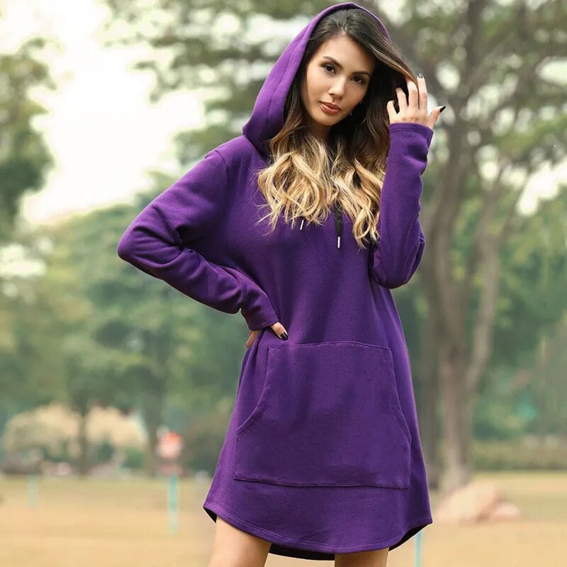 Gezellig Chic: De Ultieme Oversized Hoodie Jurk