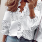Chique V-hals Blouse met Ruches