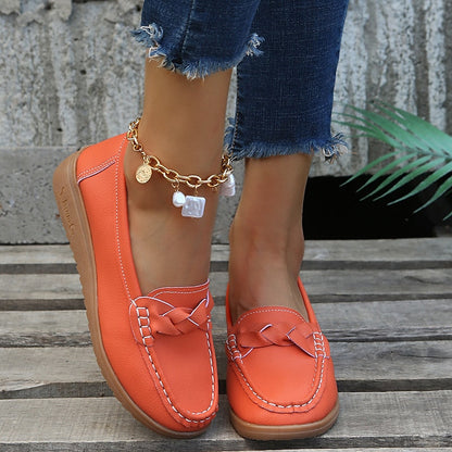 Jette - Oranje Flats Loafers
